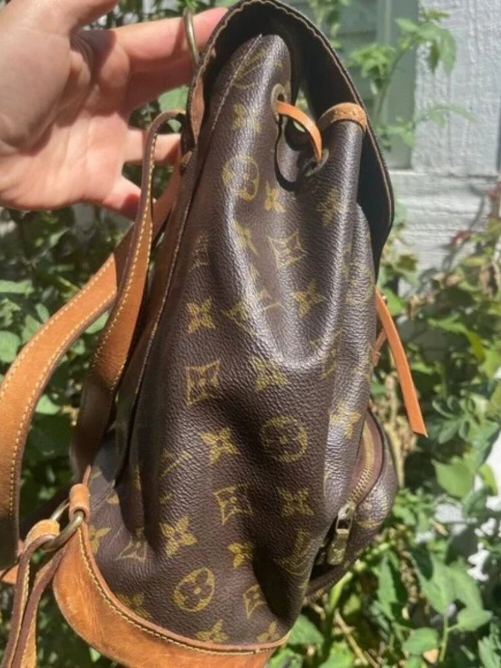 Louis Vuitton LV BackPack Bag Montsouris MM Browns Monogram - Picture 2 of 12